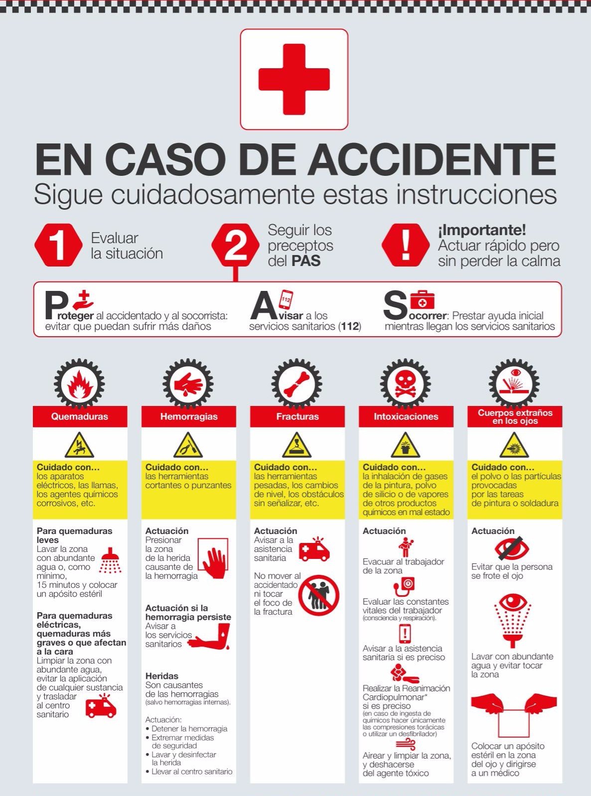 [Infografía] Primeros Auxilios En El Taller