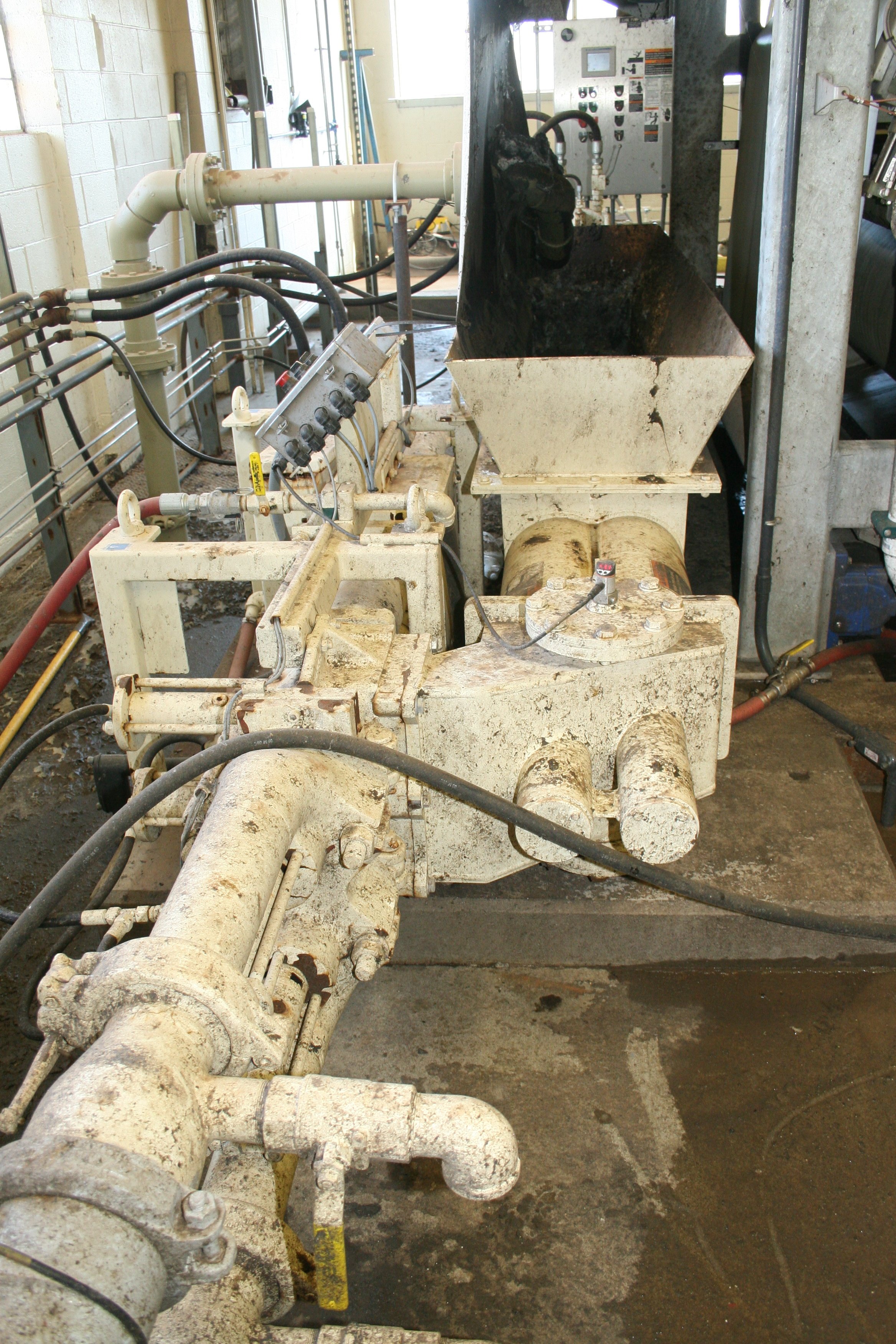 Schwing Bioset Sludge Piston Pump at WWTP