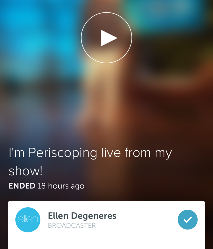 Ellen Degeneres Periscope {focus_keyword} 5 Quick Pointers for Using Periscope, Twitter's New Dwell Video Streaming App Ellen Periscope 094794 edited