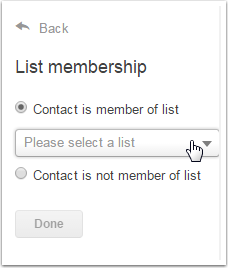 Criterios para la lista O