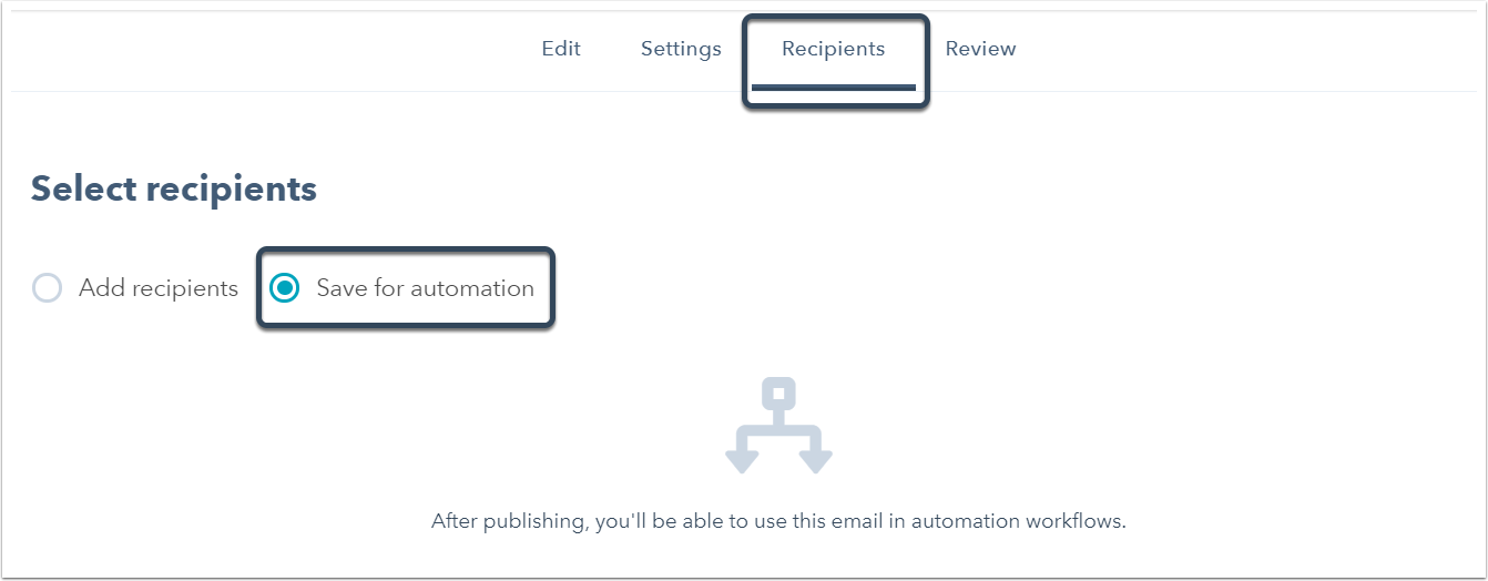 Guardar para la automatización