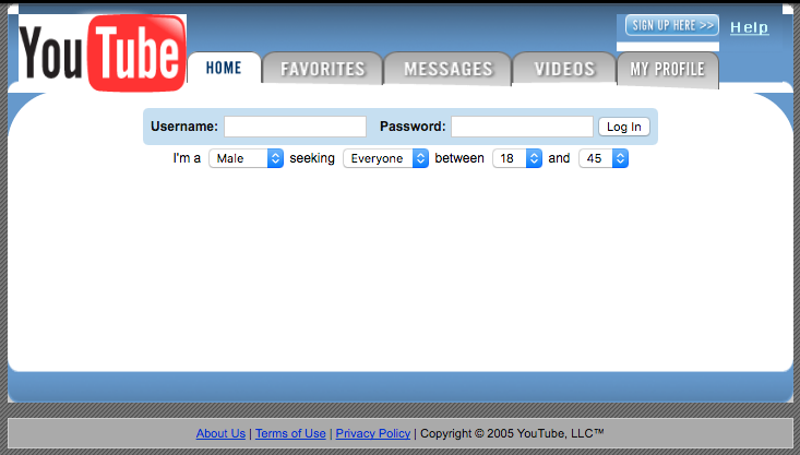 YouTube circa 2005