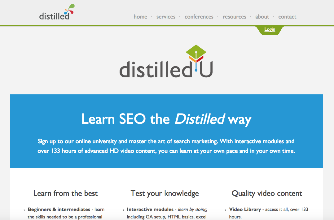 DistilledU SEO