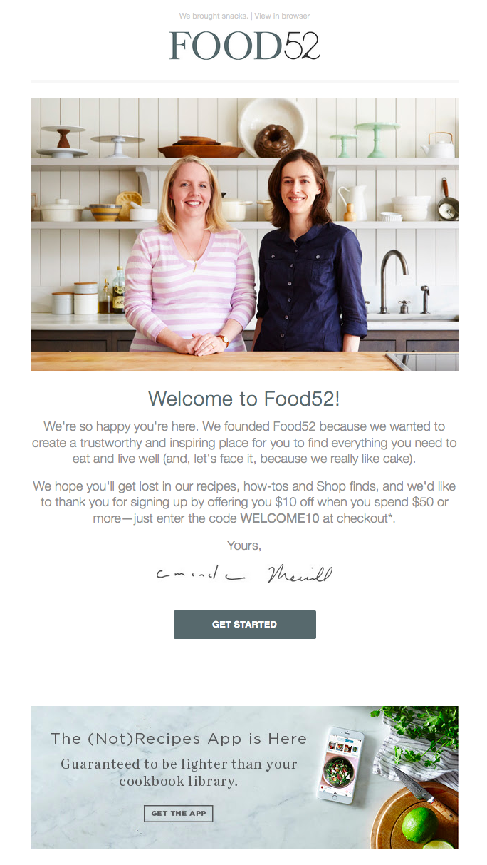 food-52-welcome-email.png