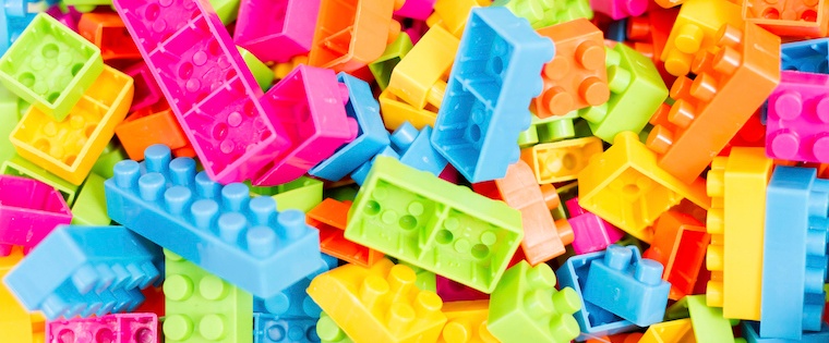 Single Red Lego Block Brick Stock Photo - Download Image Now