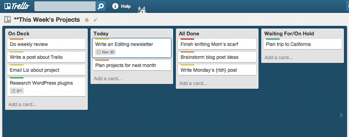 Unity Tips — Using Trello for Projects — Contd.