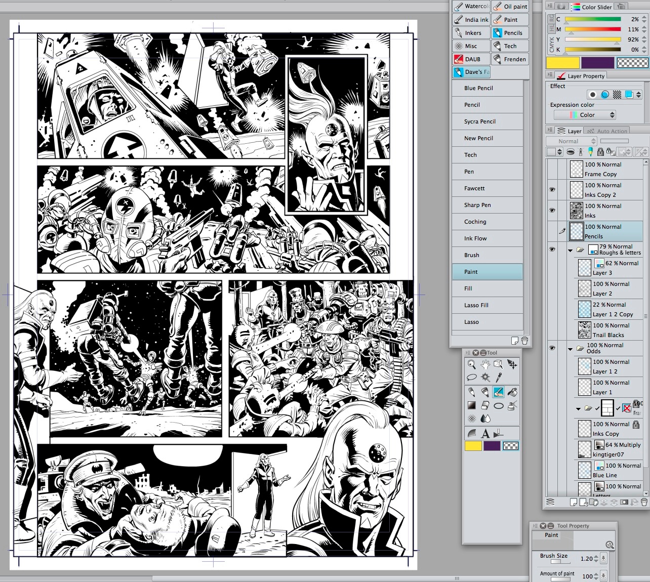 Dave Gibbons Describes His Comic Creation Process From Sketch to Inking