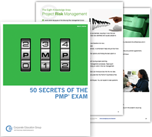 white paper containing 50 PMP Exam Prep tips