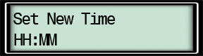 Set the time in the keypad?