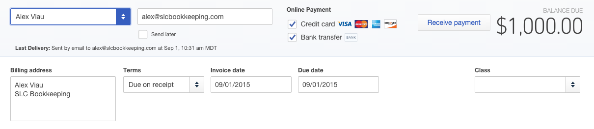 4 Steps To Sending Invoices With Payment Link 3 QBO Payments
