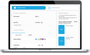Secure checkout page