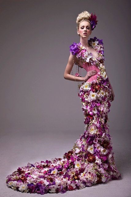 fashion flower dress Zapaka Women Lilac Long Prom Dress with 3D Flowers A-Line Spaghetti Straps Formal Dress, Lilac / US18W main image 0