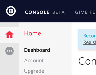 twilio_home.jpg Twilio home navigation