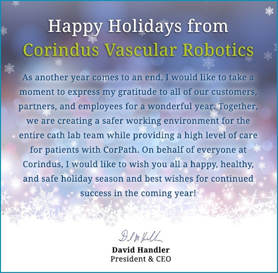 Happy Holidays from Corindus Vascular Robotics 