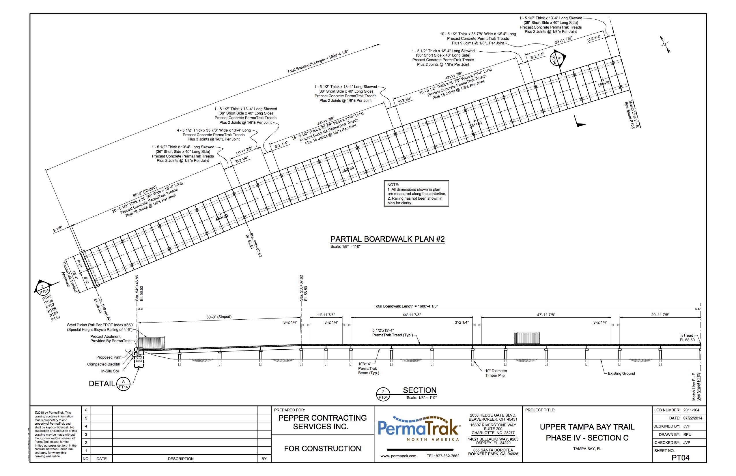 Can PermaTrak's Concrete Boardwalk System Be Used on a DOT Project?
