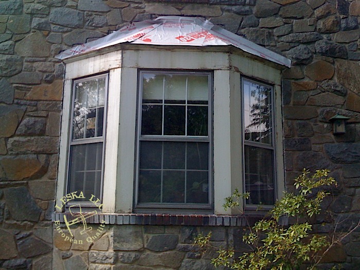 Bay Window In Rockville Md Stick And L Underlayment Used On This Bay Window With Copper Roof