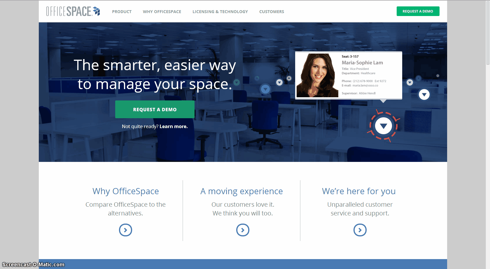 OfficeSpace Homepage  inbound marketing web design