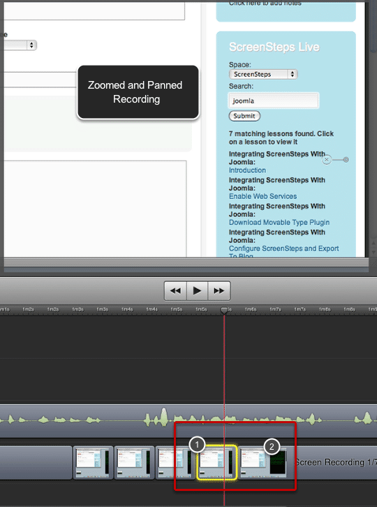 export a clip from screenflow
