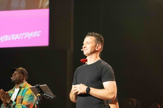 Greg Stier speaking at Dare 2 Share LIVE 2021
