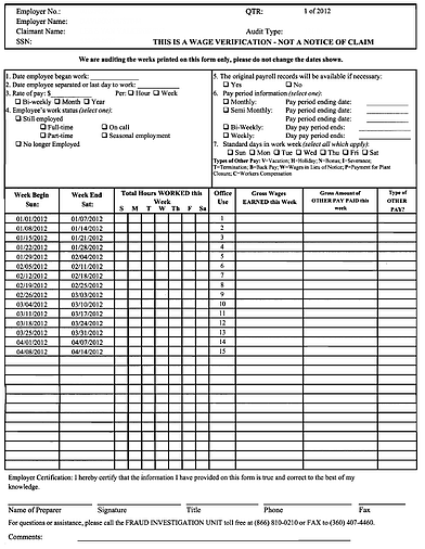 Fast Easy Accounting Contractors Bookkeeping Services Washington State Employment Security Audit Form Sample