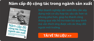 Năm cấp độ cộng tác trong ngành sản xuất, ERP