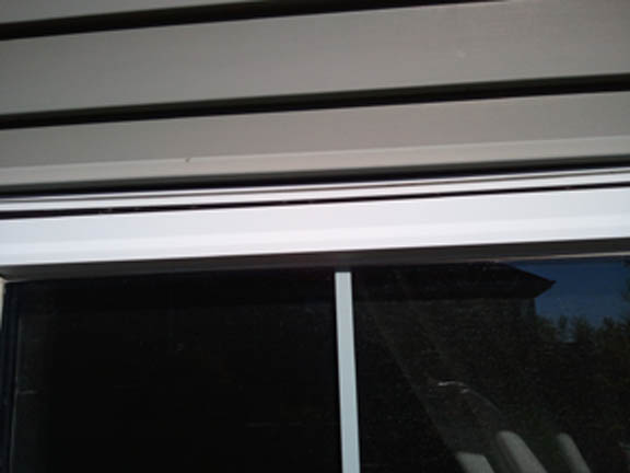 poor window installation and capping work