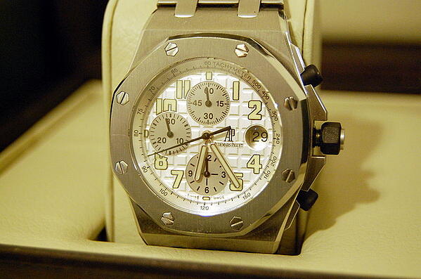 Audemars Piguet Watch worn on a Private Jet