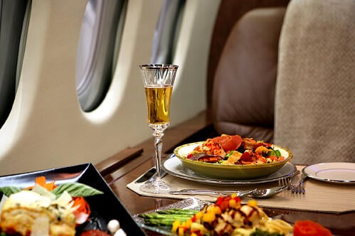 Private Jet Charter Catering