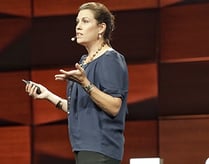 Photo of Claire Hughes Johnson speaking
