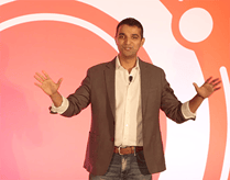Photo of Sangram Vajre speaking