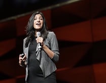 Photo of Anjali Sud speaking