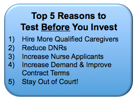 Healthcare Staffing Agency Competency Test Before Invest