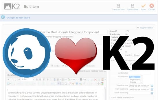 Why K2 is the Best Joomla Blogging Component for Developers