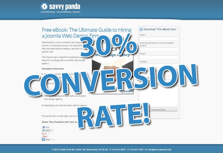 How to Get a 30%+ Landing Page Conversion Rate [case study]
