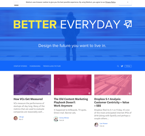 Better everyday sur Medium