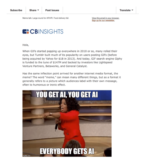 Newletter CB Insights