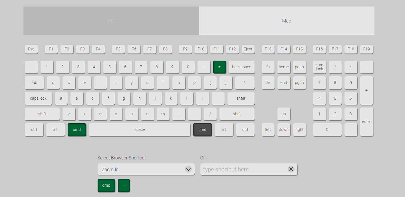 set keyboard shortcut mac keyboard for windows