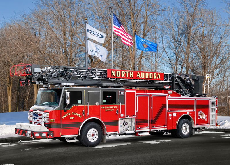 North Aurora Fire Department - Aerial – Aerial | Pierce | North Aurora, Illinois