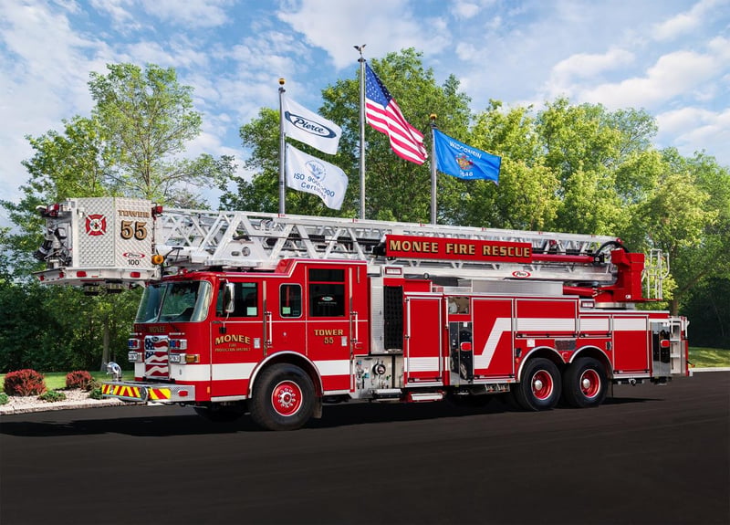 Monee Fire Protection District - Aerial – Aerial | Pierce | Monee, Illinois