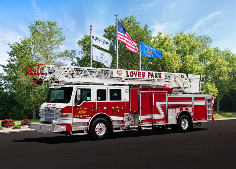 Loves Park Fire Department - Aerial – Aerial | Pierce | Loves Park, Illinois