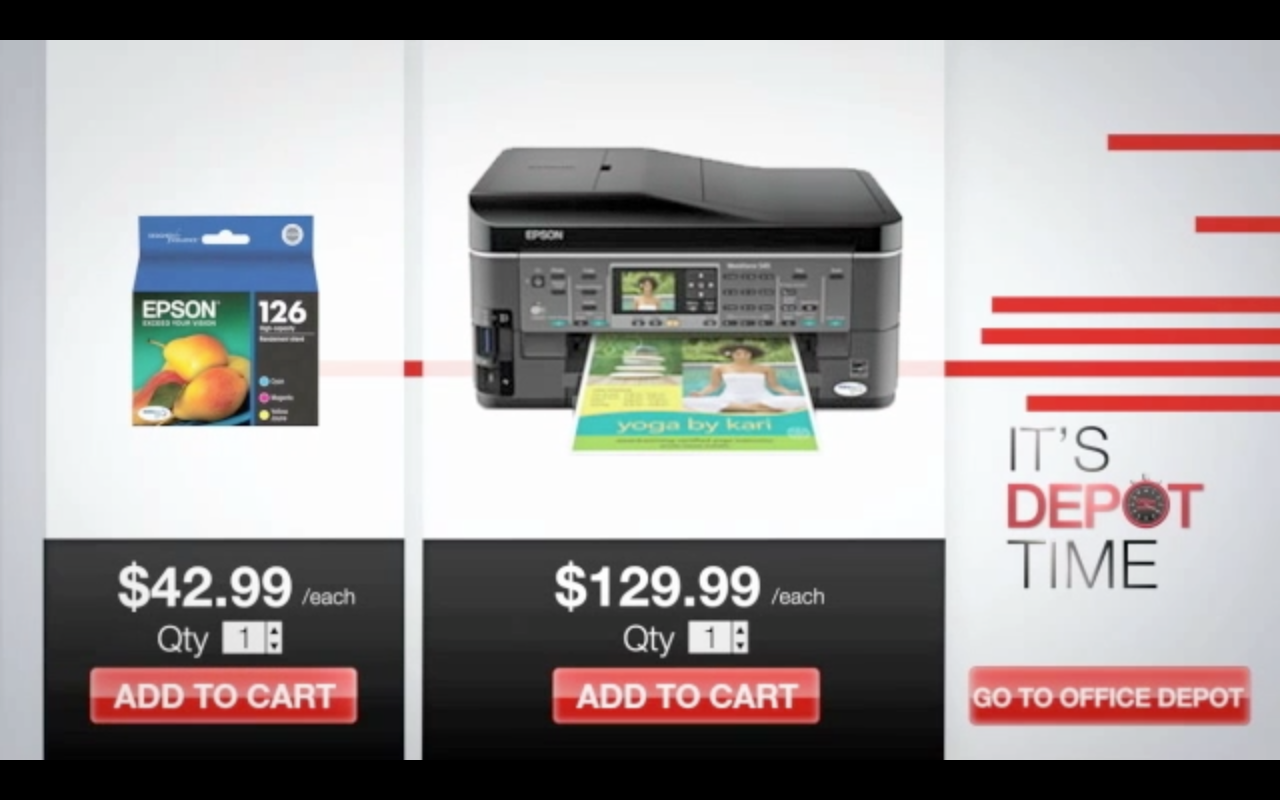 Office Depot Real Time Video Ads