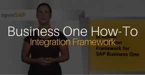Business One How-To Integration Framework