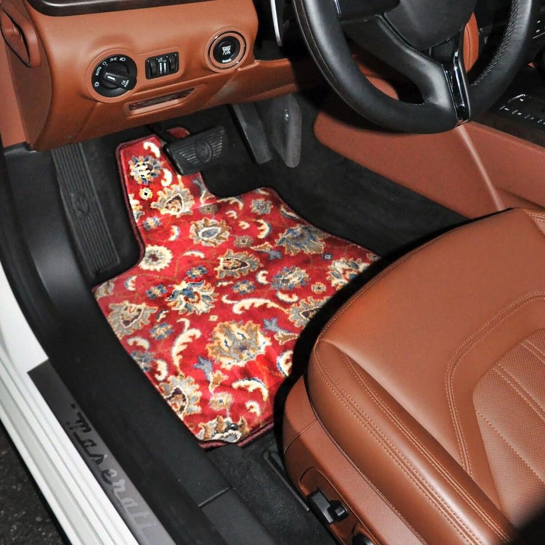Red Oriental Upddated Car Mats