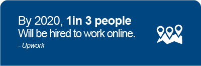 'By 2020, 1 in 3 people will be hired to work online'