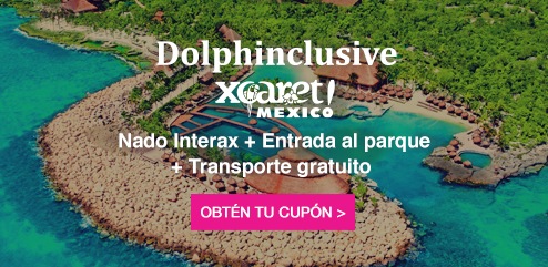 Paquete Xcaret todo incluido - Nado con delfines y más- Delphinus