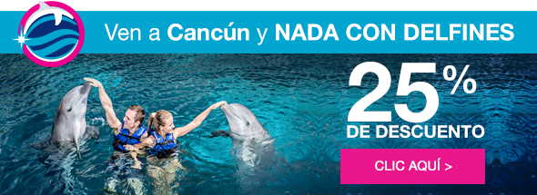 nado con delfines en cancun