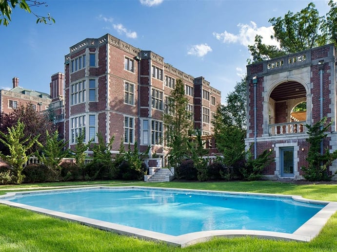 In addition to an outdoor pool, Darlington features a luxury spa with lap pool, steam room, and sauna. Photograph: Special Properties Real Estate Services In addition to an outdoor pool, Darlington features a luxury spa with lap pool, steam room, and sauna. Photograph: Special Properties Real Estate Services
