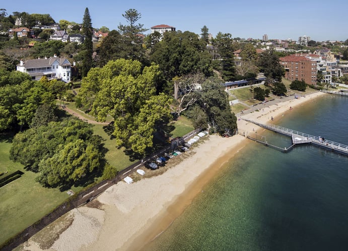 Elaine Gardens is the last of Sydney Harbour’s available grand beachfront estates. Elaine Gardens is the last of Sydney Harbour’s available grand beachfront estates.