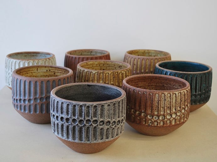 Specializing in hand-thrown artisinal ceramics, Irving Place Studio creates contemporary, elegant pieces for decorative or everyday use. Specializing in hand-thrown artisinal ceramics, Irving Place Studio creates contemporary, elegant pieces for decorative or everyday use.