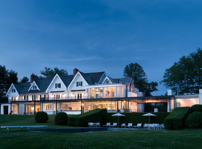 This six-acre waterfront estate is a boater’s paradise on Long Island Sound, yet is only 55 minutes’ drive from New York City. This six-acre waterfront estate is a boater’s paradise on Long Island Sound, yet is only 55 minutes’ drive from New York City.